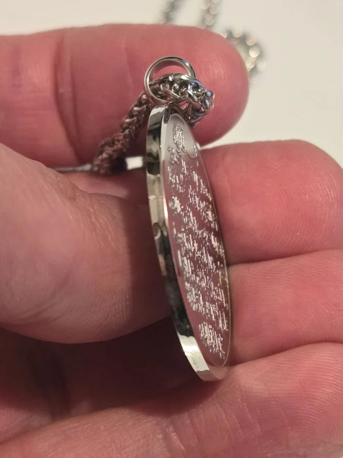 Beautiful 2 Sided Pendant - Ayatul Kursi & Allah