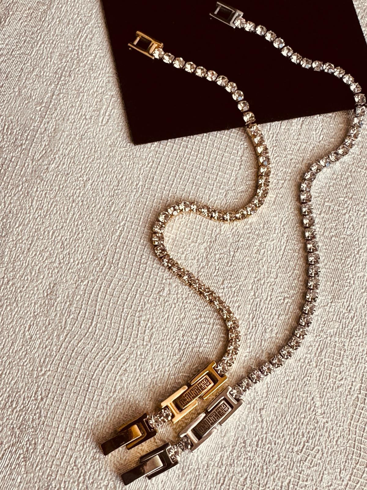 Beautiful Diamond  Bracelet with Islamic Kufic Inscription